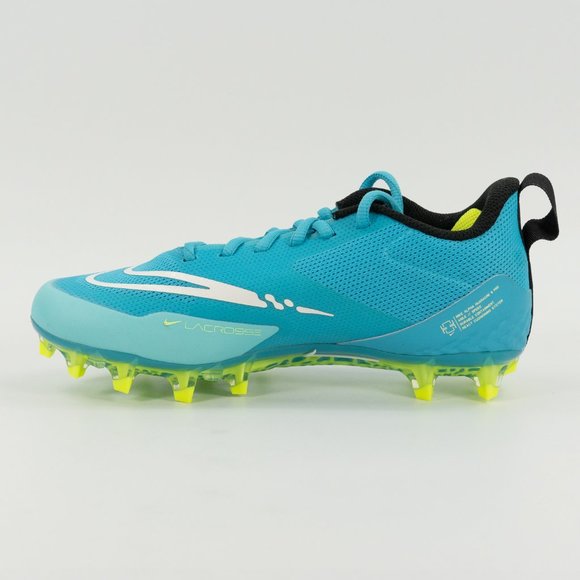Nike Alpha Huarache 8 Pro 'Turquoise Blue' CW4439-400 Lacrosse Cleats - Picture 2 of 7